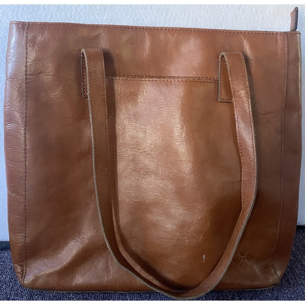 Patricia Nash Large Purse Genuine Brown Leather Preppy Designer